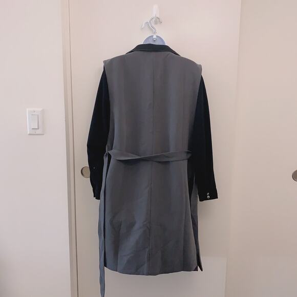 Blazer Vest and Oversized Shirt Set - Picture 2 of 3